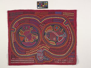 Panel camisero (Mola) (foto) de Kuna Indian Culture