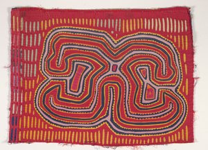 Panel de camisa (mola), c.1950 (algodón aplicado) de Kuna Indian Culture
