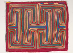 Panel de camisa (mola), c.1950 (algodón aplicado) de Kuna Indian Culture