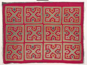 Panel de camisa (mola), c.1950 (algodón aplicado) de Kuna Indian Culture