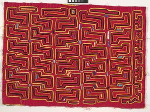 Panel de camisa (mola), c.1950 (algodón aplicado) de Kuna Indian Culture