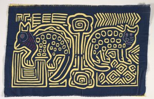 Panel de camisa (mola), c.1950 (algodón aplicado) de Kuna Indian Culture