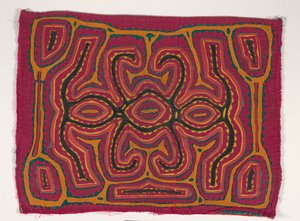Panel de camisa (mola), c.1950 (algodón aplicado) de Kuna Indian Culture