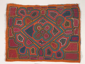 Panel de camisa (mola), c.1950 (algodón aplicado) de Kuna Indian Culture