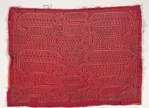 Panel de camisa (mola), c.1950 (algodón aplicado) de Kuna Indian Culture