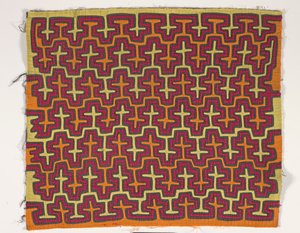 Panel de camisa (mola), c.1950 (algodón aplicado) de Kuna Indian Culture