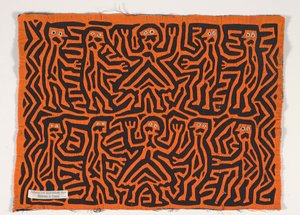 Panel de camisa (mola), c.1950 (algodón aplicado) de Kuna Indian Culture