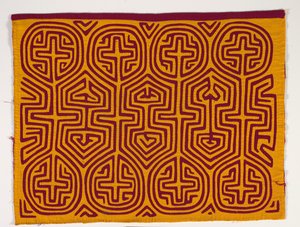 Panel de camisa (mola), c.1950 (algodón aplicado) de Kuna Indian Culture