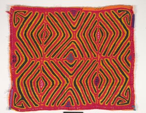 Panel de camisa (mola), c.1950 (algodón aplicado) de Kuna Indian Culture
