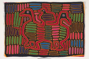 Panel de camisa (mola) (algodón aplicado) de Kuna Indian Culture