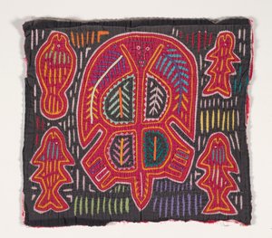 Panel de camisa (mola) (algodón aplicado) de Kuna Indian Culture