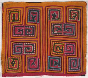 Panel de camisa (mola) (algodón aplicado) de Kuna Indian Culture