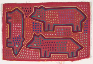 Panel de camisa (mola) (algodón aplicado) de Kuna Indian Culture