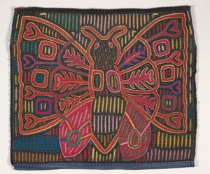 Panel de camisa (mola) (algodón aplicado) de Kuna Indian Culture