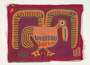 Panel de camisa (mola) (algodón aplicado) de Kuna Indian Culture