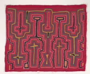 Panel de camisa (mola) (algodón aplicado) de Kuna Indian Culture
