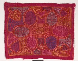 Panel de camisa (mola) (algodón aplicado) de Kuna Indian Culture