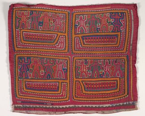 Panel de camisa (mola) (algodón aplicado) de Kuna Indian Culture
