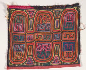 Panel de camisa (mola) (algodón aplicado) de Kuna Indian Culture