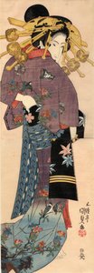 Una Bijin de pie, ca 1820