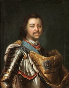 Retrato del Emperador Pedro I el Grande 1672-1725 de Kupecky