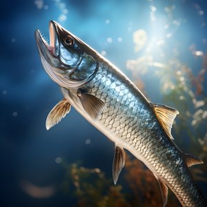 Un snoek, un tipo de pez, fue capturado con un sedal 2