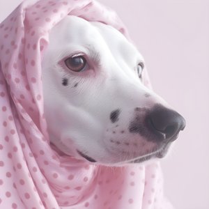 Fascinante primer plano de cerdo rosa sobre blanco animal dálmata manchas en el patrón de muaré 4