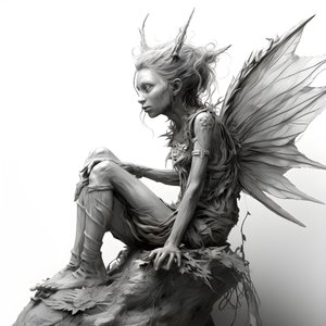 Boceto de cuerpo entero de un Pixie 3