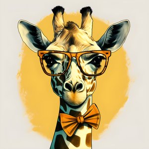 Jirafa con gafas 2