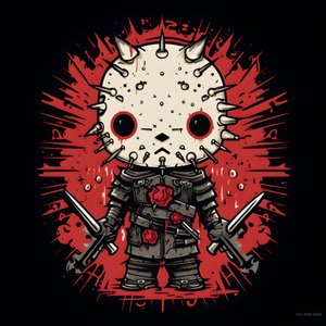 Hello Kitty als Pinhead Camiseta Diseño 1