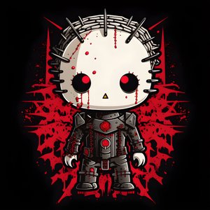 Hello Kitty als Pinhead Camiseta Diseño 2