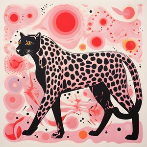 Rayas de leopardo con remolinos y lazos 2