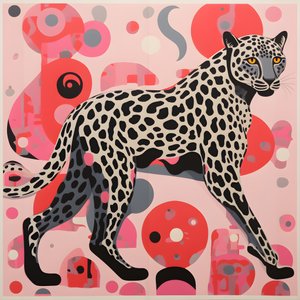 Rayas de leopardo con remolinos y lazos 4