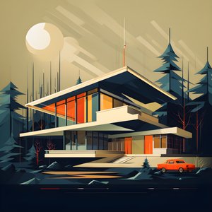 Gráficos de diseño moderno de mediados de siglo 2 de Kurt Heppke
