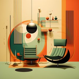 Gráficos de diseño moderno de mediados de siglo 3