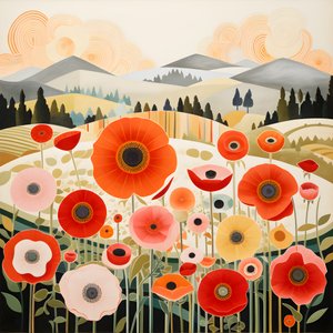 Amapolas en Toscana 1