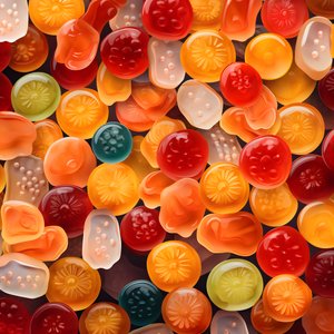 Patrón de caramelos de goma 1