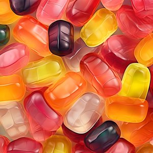 Patrón de caramelos de goma 4