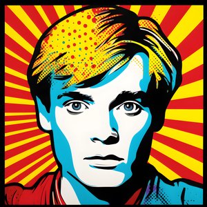 Retrato Pop Art, medio cuerpo, Colorido, gráfico, Matinal, al estilo de Andy Warhol, Roy Lichtenstein, Robert Rauschenberg, Jasper Johns, Keith Haring 2