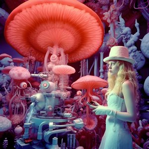 Microscopio electrónico de superresolución Toma de una mujer al estilo artístico de David LaChapelle 4