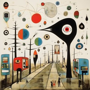 Ilustraciones surrealistas de Joan Miró. 1