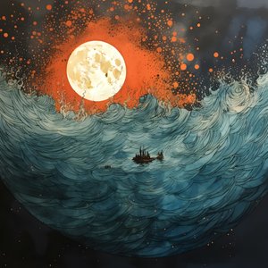 Dos barcos se deslizaban silenciosamente por aguas negras como la tinta hacia el remolino de Caribdis, con la luna llena como única luz en el mundo vacío del Mar del Norte. 1