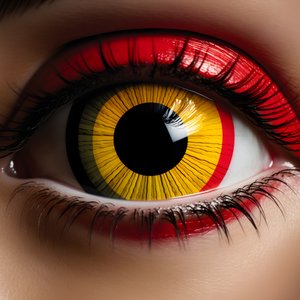 un ojo que parece una diana 3