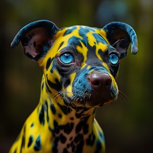 un solo alien, parte rana venenosa + parte perro 1