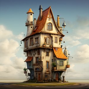 una casa grande y una pequeña 3