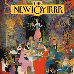 farbenfrohes new yorker portada caricatura vintage gag 3