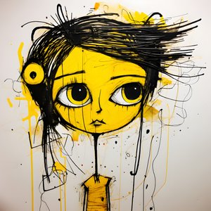 gelbe Cartoonfigur 2