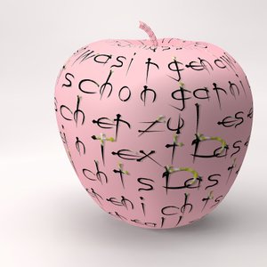 manzana enmarcada con letras II