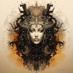 leonardo davinci concept sketch album artwork raíz de un árbol que crece de la tierra y alcanza el cielo como jack y las habichuelas 3