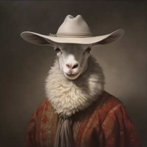 el dalail lama con sombrero de vaquero 4